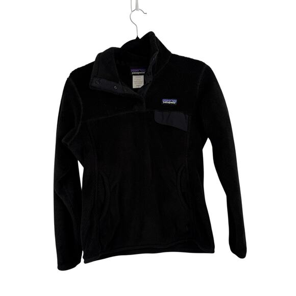 Patagonia Re-Tool Snap-T Pullover Black Outdoor Gorpcore Travel Womens Small - Picture 1 of 5